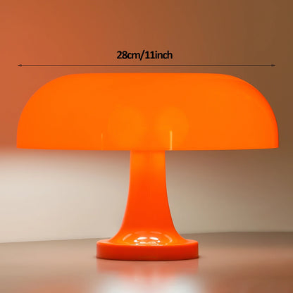 Classic Mushroom Table Lamp Modern Bauhaus Art Table Lamp Bedroom Bedside Lamp Danish Designer Orange Decorative Table Lamp