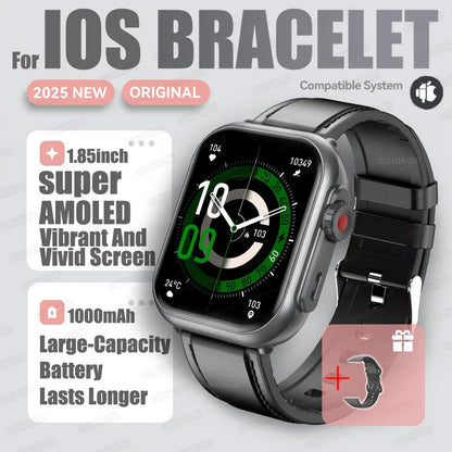 2025 Fashion Women Watch Ultra2 SE Smart Watches 1000mAh 1.85"AMOLED Full Touch Screen BT Call Smartwatch For Android IOS Ladies