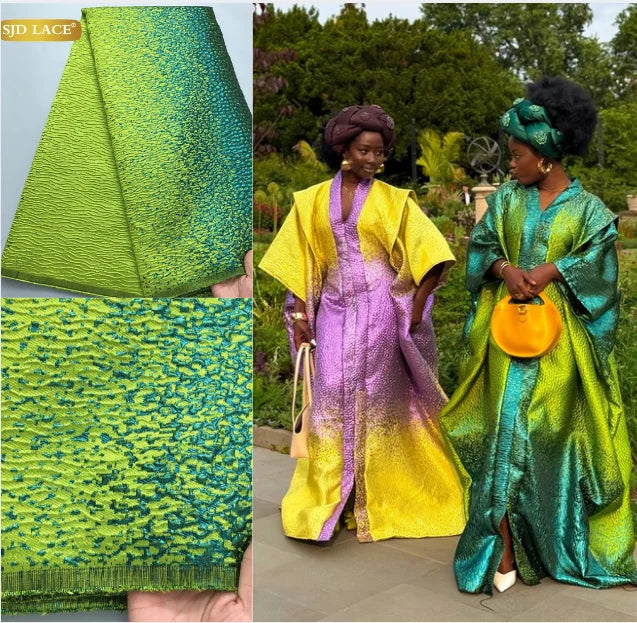 SJD LACE African Nigerian Brocade Lace Fabrics 2025 US Shipping Jacquard French Damask Lace For Sewing Women Party Dresses 4152