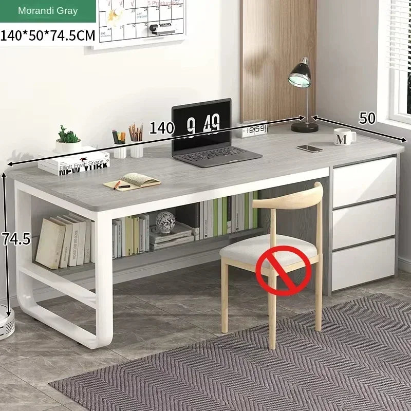 Drawers Study Office Desk Bedroom Student Setup Organizers European Computer Desk Floor Legs Mesa De Computador Modern Furniture