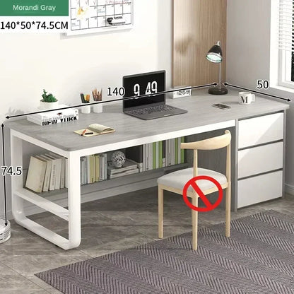 Drawers Study Office Desk Bedroom Student Setup Organizers European Computer Desk Floor Legs Mesa De Computador Modern Furniture