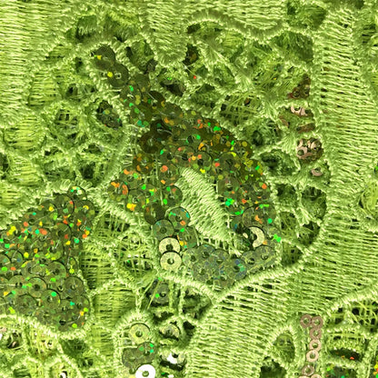 SJD LACE Nigerian Sequins Water Soluble Lace Fabrics 2025 High Quality African 5Yards Guipure Cord Lace for Women Dress Sew 4046