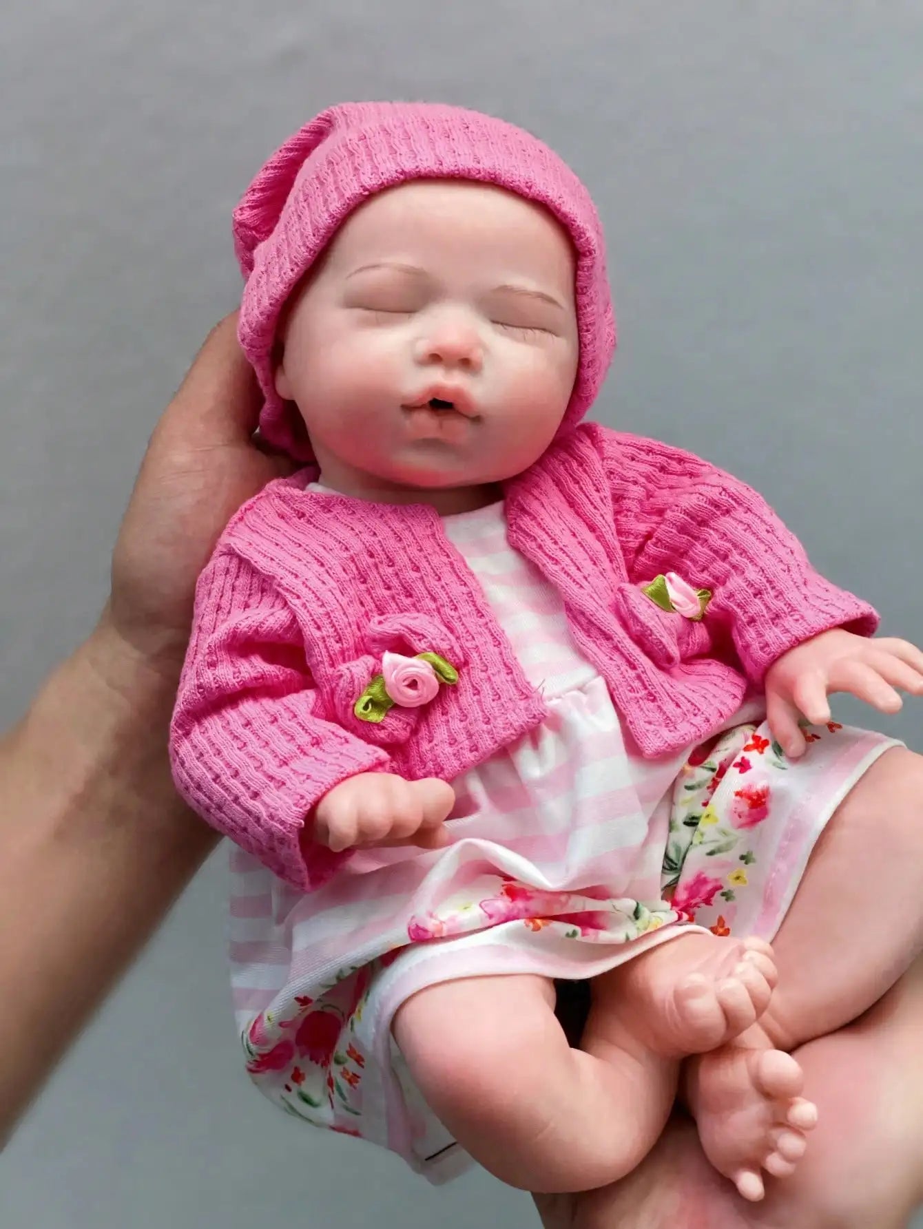 Saskia 13 Inch Can Drink Reborn Doll Handcraft Lifelike Vivid Simulated Newborn 3D Details Painting Silicone Reborn Baby Girl