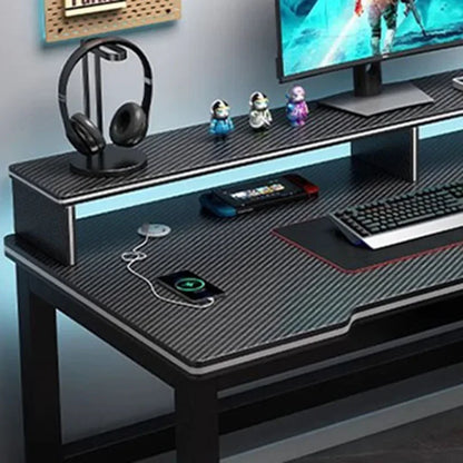 Shelf Living Room Office Desk Storage Standing Floor Metal Arbenic Computer Desks European Black Mesa De Escritorio Furniture