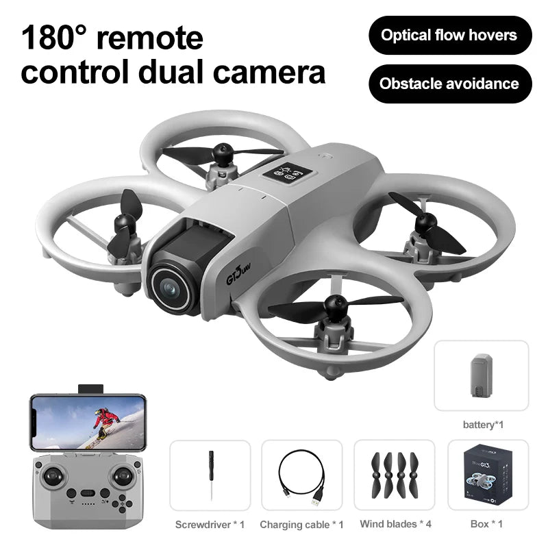 NEW GT3 GPS Drone with 8K HD Dual Cameras 180° FPV 5G WIFI Brushless Motors Intelligence Obstacle Avoidance Foldable Quadcopters