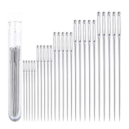 25pcs Stainless Steel Sewing Needles Home Threading Embroidery Stitching Tools