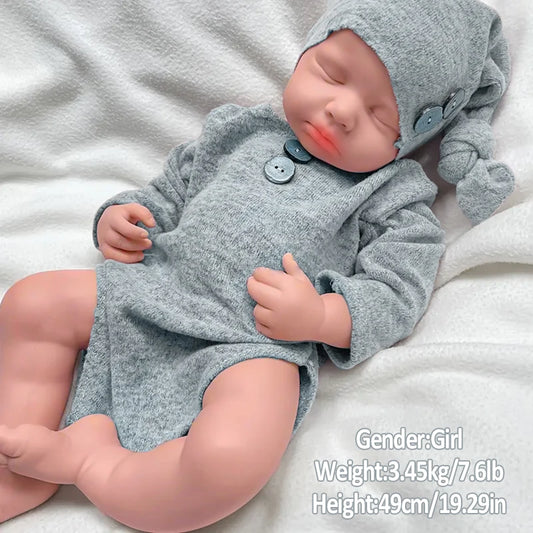 Silicone reborn baby doll, full-body silicone baby doll, realistic baby doll, lifelike reborn baby doll, gift