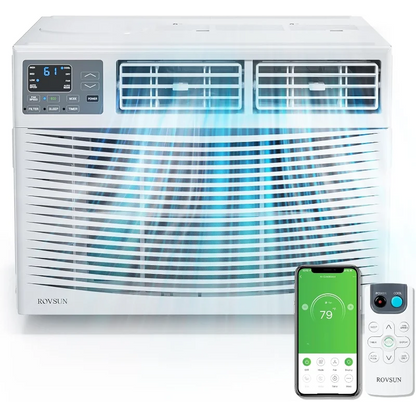 ROVSUN Smart 24000BTU Window Air Conditioner with WiFi, Energy Saving Window AC Unit with Remote & App Control & Timer