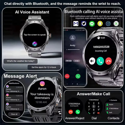 New T-Rex3 Ultra 1000mAh Battery Smart Watch Built in GPS Compass 10ATM Waterproof Sports tracker Outdoors Military Smartwatches