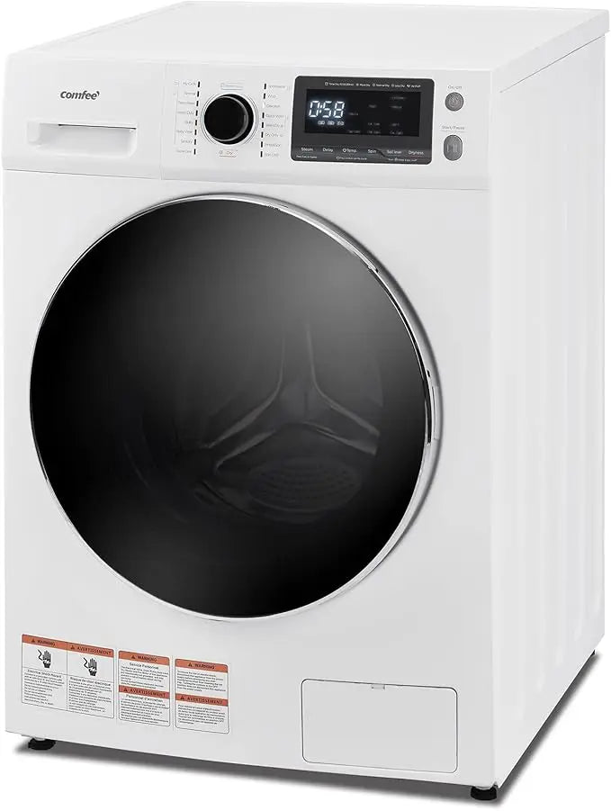 COMFEE’ 24"Washer and Dryer Combo 2.7cu.ft 26lbs Washing Machine Steam Care, Overnight Dry, No Shaking Front Load Full-Automatic