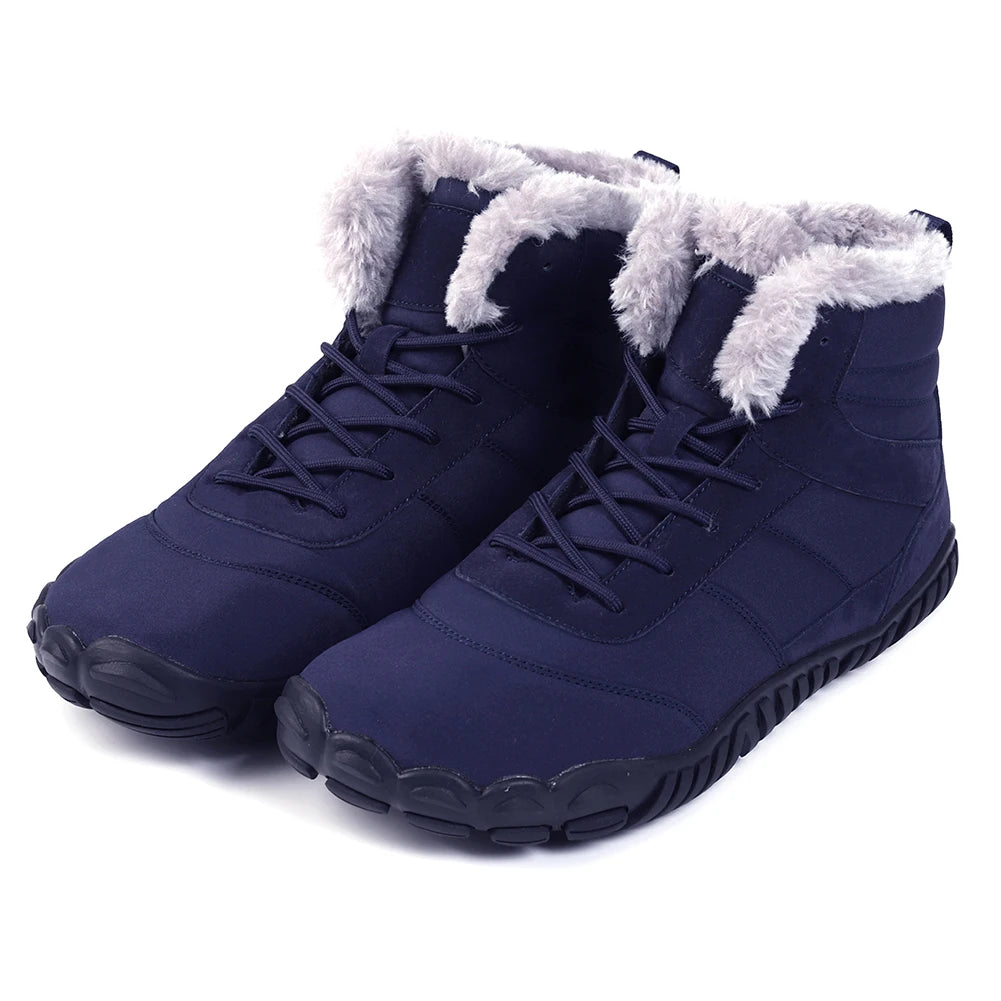 Winter Snow Boots Lightweight Barefoot Shoes Non-Slip Casual Ankle Boots Waterproof Trail Running Shoes for Outdoor Sports