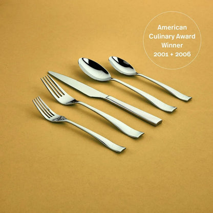 20-Piece Stainless Steel Flatware Set, Polished Silverware Collection for 4, Kitchen Dining Cutlery