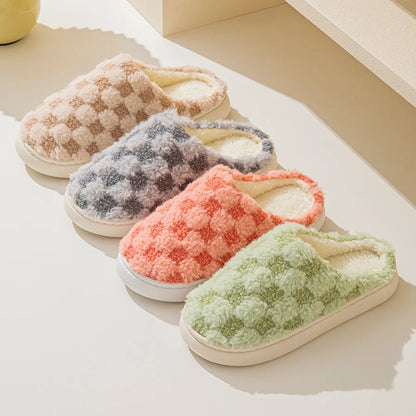 Cotton Slippers for Women Winter Home Indoor Home Warm Non-Slip Thick Bottom Couples New Wool Slippers for Men Autumn and Winter