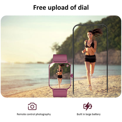 IOWODO R50 Waterproof Smart Watch 1.85'' HD Screen BT Calls SpO2 Heart Rate Monitor Men Women Smartwatch with 100 Workout Modes