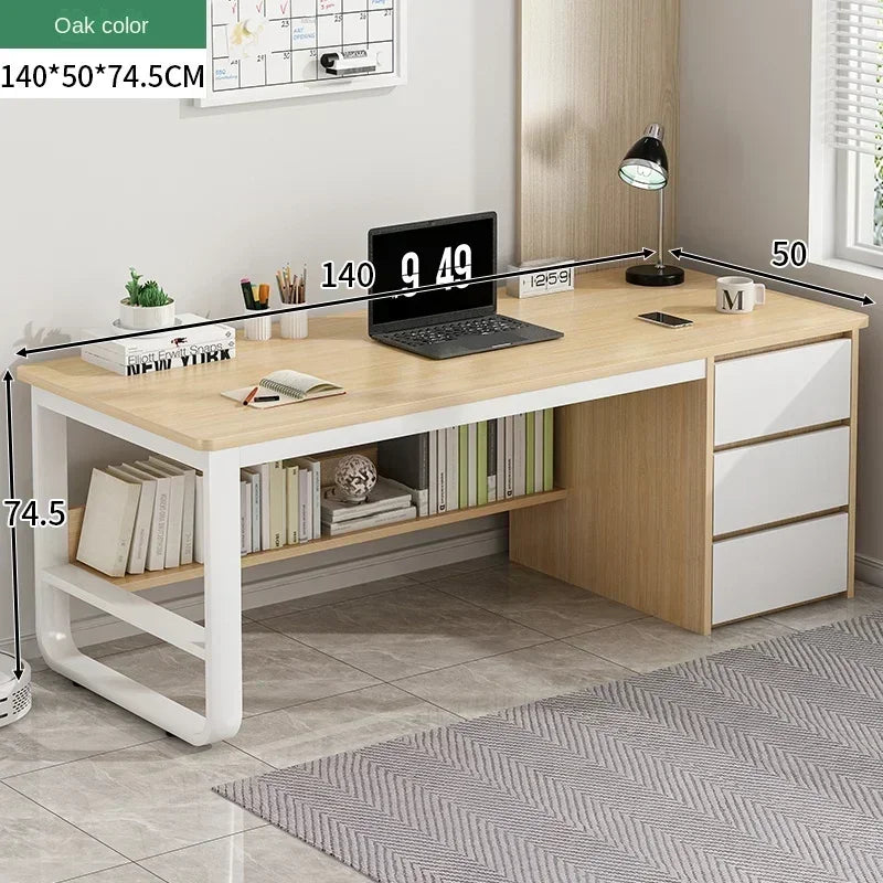 Drawers Study Office Desk Bedroom Student Setup Organizers European Computer Desk Floor Legs Mesa De Computador Modern Furniture