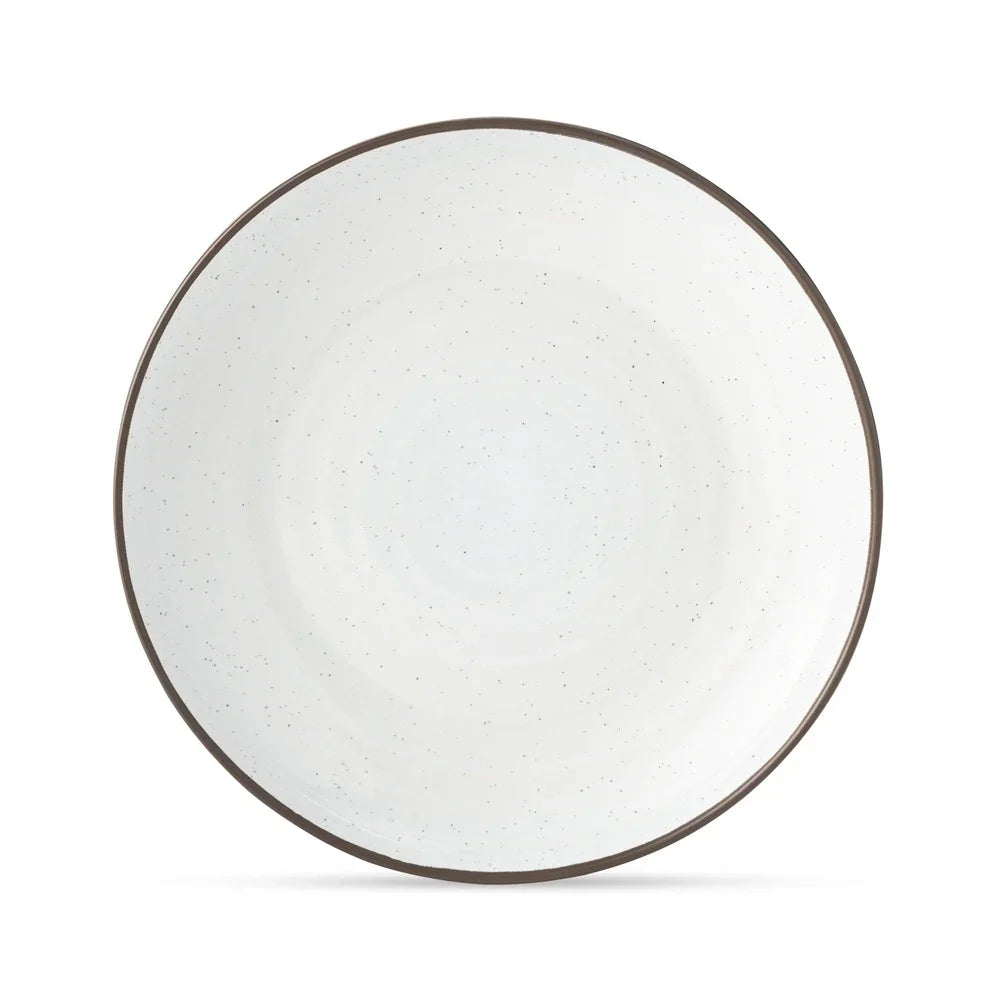 Ceramic Salad Plate Rustic Round Dinnerware Dishwasher Microwave Safe Serving Plate Perfect Appetizers Side Dishes Kitchen Table