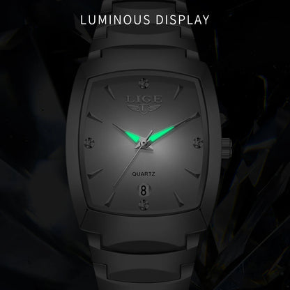 LIGE New Ladies Waterproof Watch Luxury Stainless Steel Women Watches Creative Fashion Original Elegant Quartz Wristwatch Gift