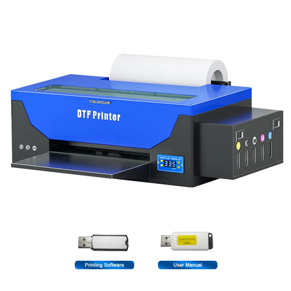 Colorsun A3 DTF Printer For Epson R1390 Impresoras a3 dtf T-Shirt printing machine A3 DTF Printers For T-Shirt Hoodies Bags