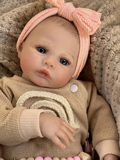 Risbecko 18 Inch Realistic Reborn Baby Doll - 45cm Handmade Reborn Preemie Baby Newborn Kids Toy Figure Gift Girl Dolls