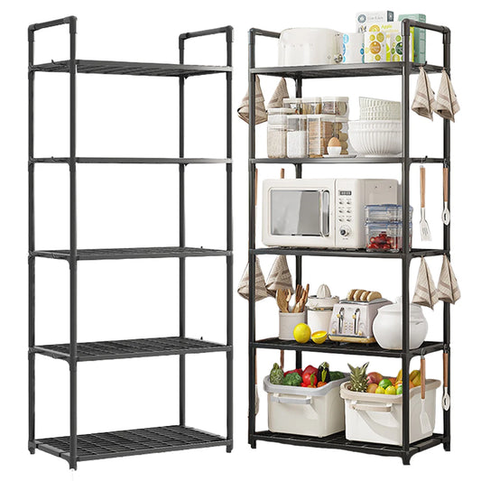 5 Tier Shelving Unit Heavy Duty Storage Shelf Adjustable Storage Rack 66 Lbs Capacity for Kitchen Pantry Bathroom Garage Office