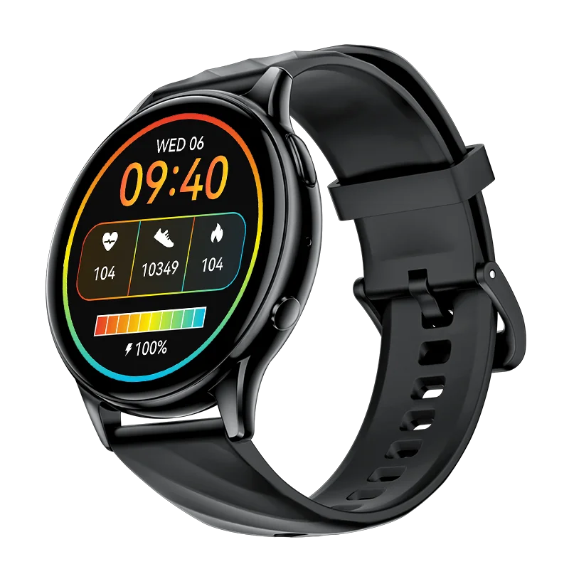 KUMI GW5 Smart Watch 1.39" HD Display Fitness Tracker IP68 Waterproof Heart Rate SpO2 Monitor 100+ Sports Modes