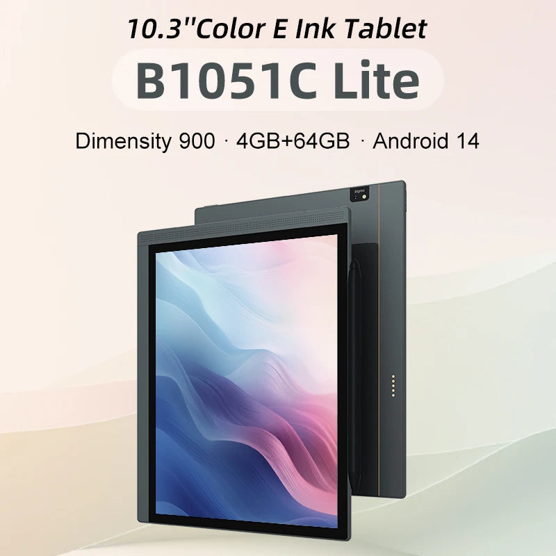BIGME B1051C Lite ebook reader, 10.3'' Color E-ink screen Electronic book, 4+64GB Android 14 ereader Tablet support Google Play
