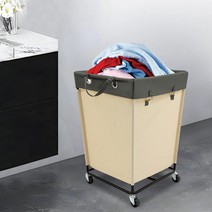 Bymaocar 210L Laundry Storage Basket, Rolling Laundry Cart, 600D Oxford Cloth Laundry Basket with Wheels