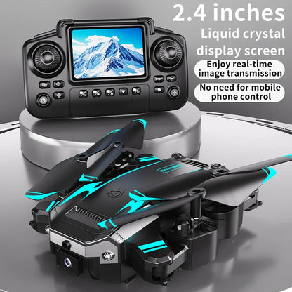 New Hot Sell S6 Drone Profesional 8k 4K HD Camera Optical Flow 5G Control Screen Obstacle Avoidance Quadcopter APRON Kid Gift
