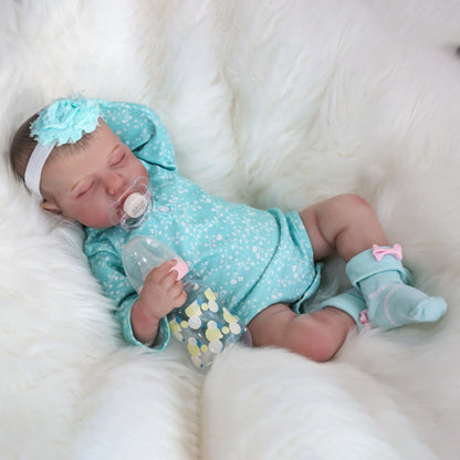 Realistic Reborn Baby Dolls Girl - 20 Inch Lifelike Newborn Baby Doll Real Life Baby Dolls Sleeping Soft Weighted Reborn Doll