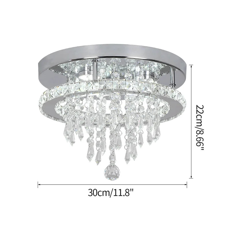 Modern K9 Luxury Crystal Ceiling Lamp Smart Led Living Dining Room Pendant Light Chandelier Remote Control Hanging Decor Luminai