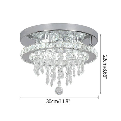 Modern K9 Luxury Crystal Ceiling Lamp Smart Led Living Dining Room Pendant Light Chandelier Remote Control Hanging Decor Luminai