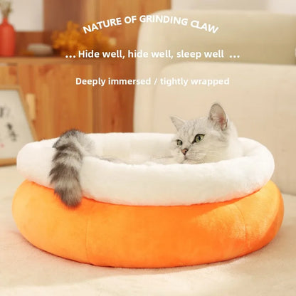 Cat's Nest, Winter Warmth, Thickened, Dog's Nest, Fully Enclosed, Soft, Step on Milk, Sleep, Cat and Dog's Nest