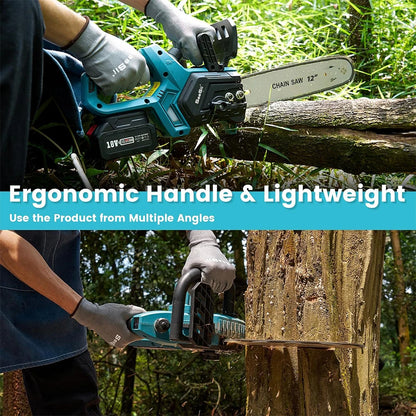 SEESII 12-Inch Brushless Electric Chainsaw For Makita Battery Cordless Chain Saw Firewood Tree Cutting Garden Pruning Tool pin
