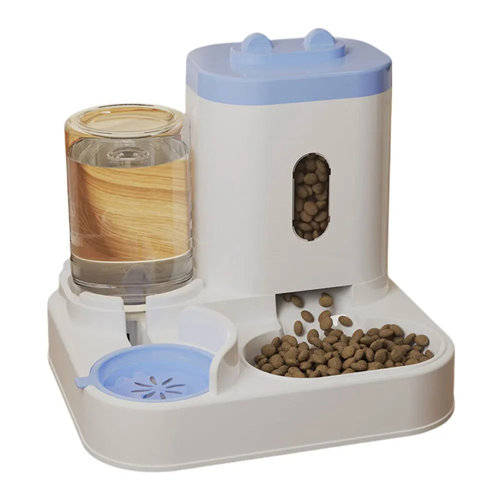 2 in 1 Automatic Gravity Pet Feeder Cat Food Feeder and Water Dispenser for Cats Feeding&Watering Supplies Pet Accessories