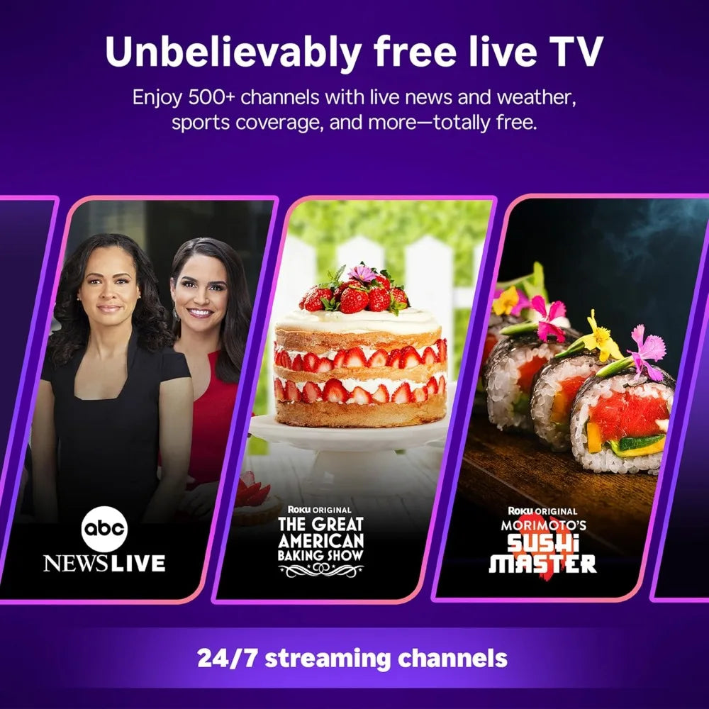 Roku Smart TV 2025 – 40-Inch Select Series, 1080p Full HD TV – Roku TV with Voice Remote – Flat Screen LED Television with Wi-Fi