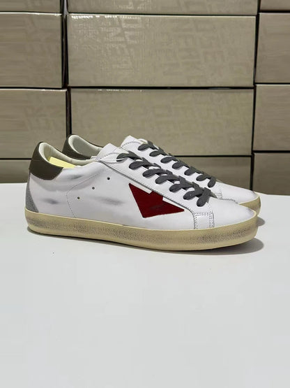 Spring Summer Fashion Casual Low-top Shiny Shoelaces Shoes Women's Round Toe Patchwork Diamond Heel Flat Bottom Sports Shoes