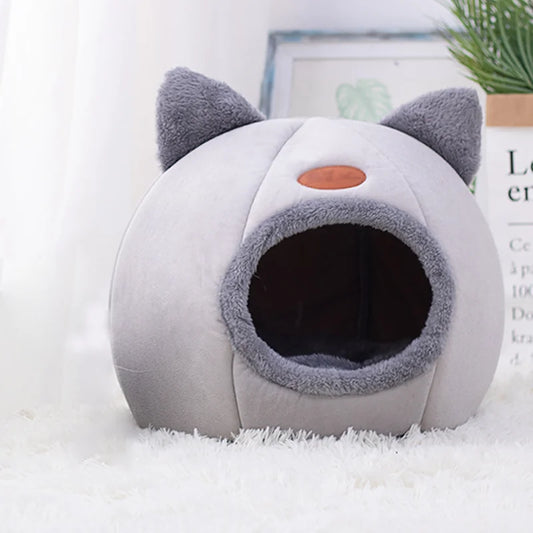 Large Warm Cat Nest Multi-Size Winter Cat Nest Waterproof Bottom Semi-Enclosed Design Winter Cold And Windproof Pet Nest