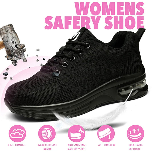 Four seasons women's puncture-proof daily casual safety shoes