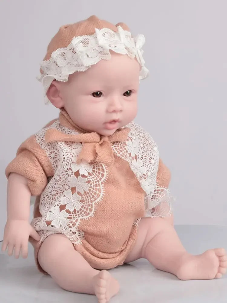 Herpinker 47cm 3KG Full Silicone Reborn Baby 18.5inch Baby Girl Boy Doll Toys Soft Silicone Realistic Toys Bebe Children Gift