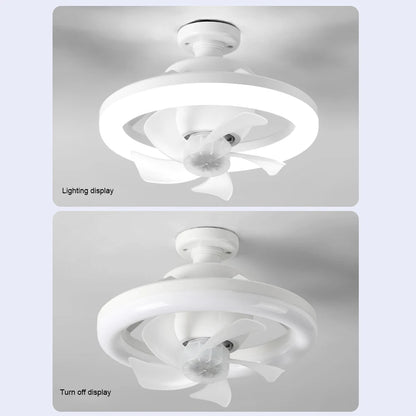 Modern Ceiling Fan with LED Light Remote Control Silent Ceiling Fan for Bedroom Living Room Kitchen