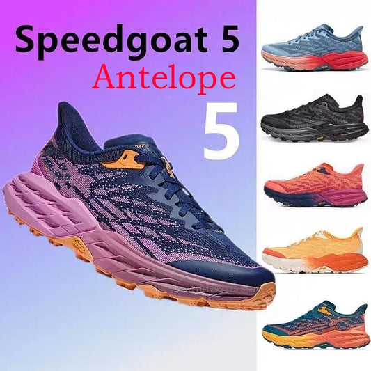 Antelope 5 casual fashion men's and women's outdoor running shoes breathable non-slip shock absorption rebound sports shoes