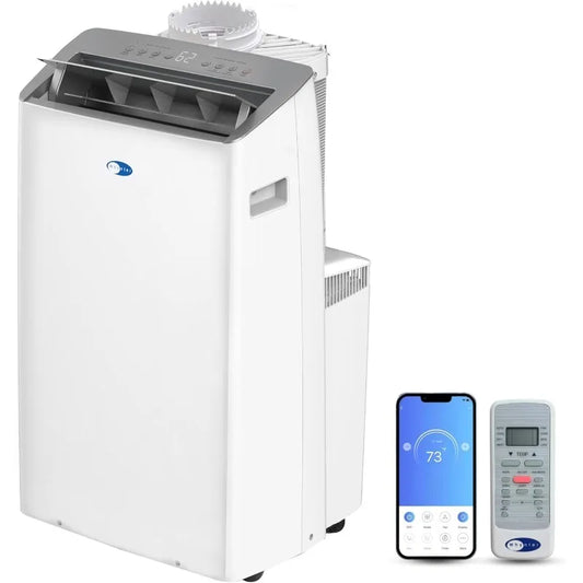 Whynter NEX Inverter Portable Air Conditioner with Dual Hoses, Dehumidifier, Cooling Fan & Smart Wi-Fi for 600 Sq Ft Rooms