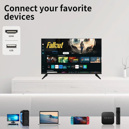 32-inch 720p HD LED Smart TV Powered by Tizen Os,WiFi Television, HDR 10, HDMI, Bluetooth, Flat Screen Television, 1*USB 3