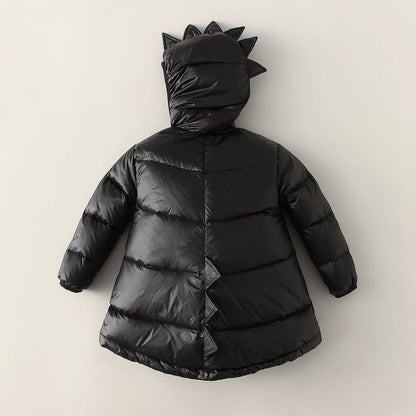 Winter Autumn Kids Dinosaur Parka Down Coat Jacket Windproof Thicken Children Warm Down Snowsuit Toddler Girl Boy Parkas Outerwe