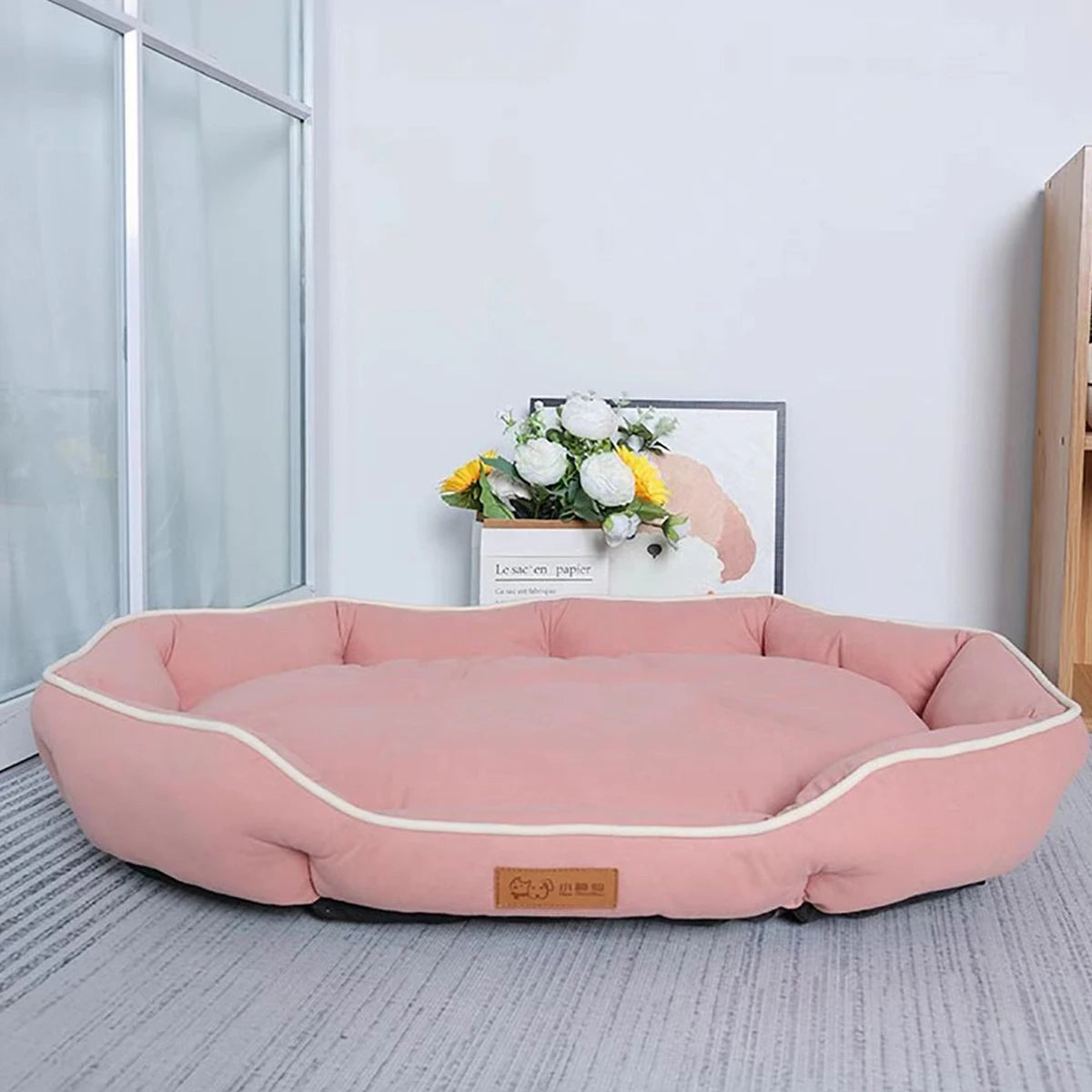 B-Square All Seasons Small Dog Bed Anti-slip Sleeping Cat Bed Breathable Soft Dog Bed for Medium Dog Cushion Pet Bed for Cat