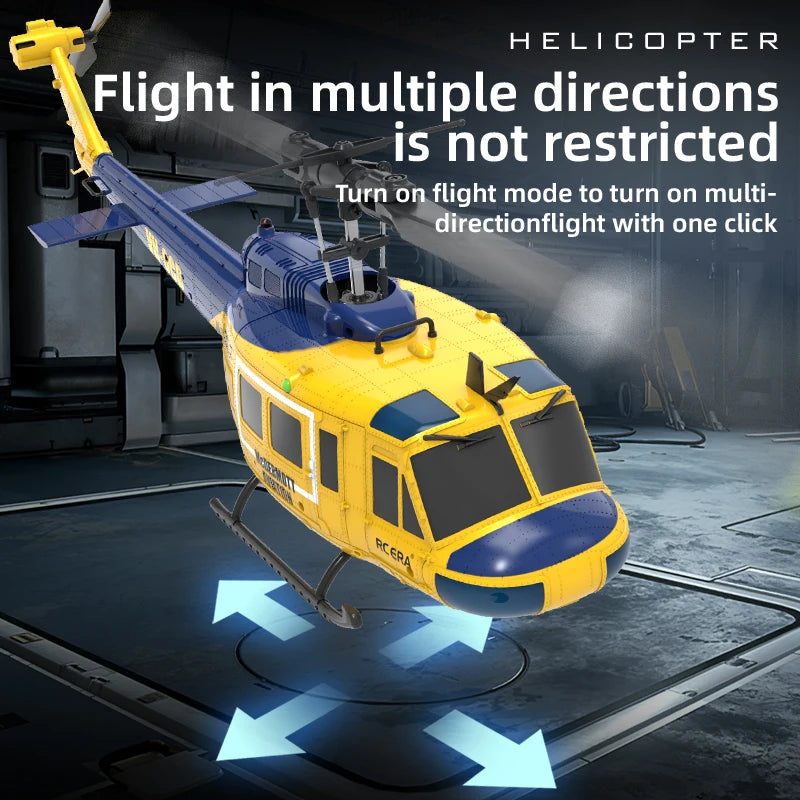 C032 RC Helicopter 2.4G 6-Aixs Gyroscope 6CH Altitude Hold Optical Flow Brushless Remote Control Helicopter Toys For Kid Adult