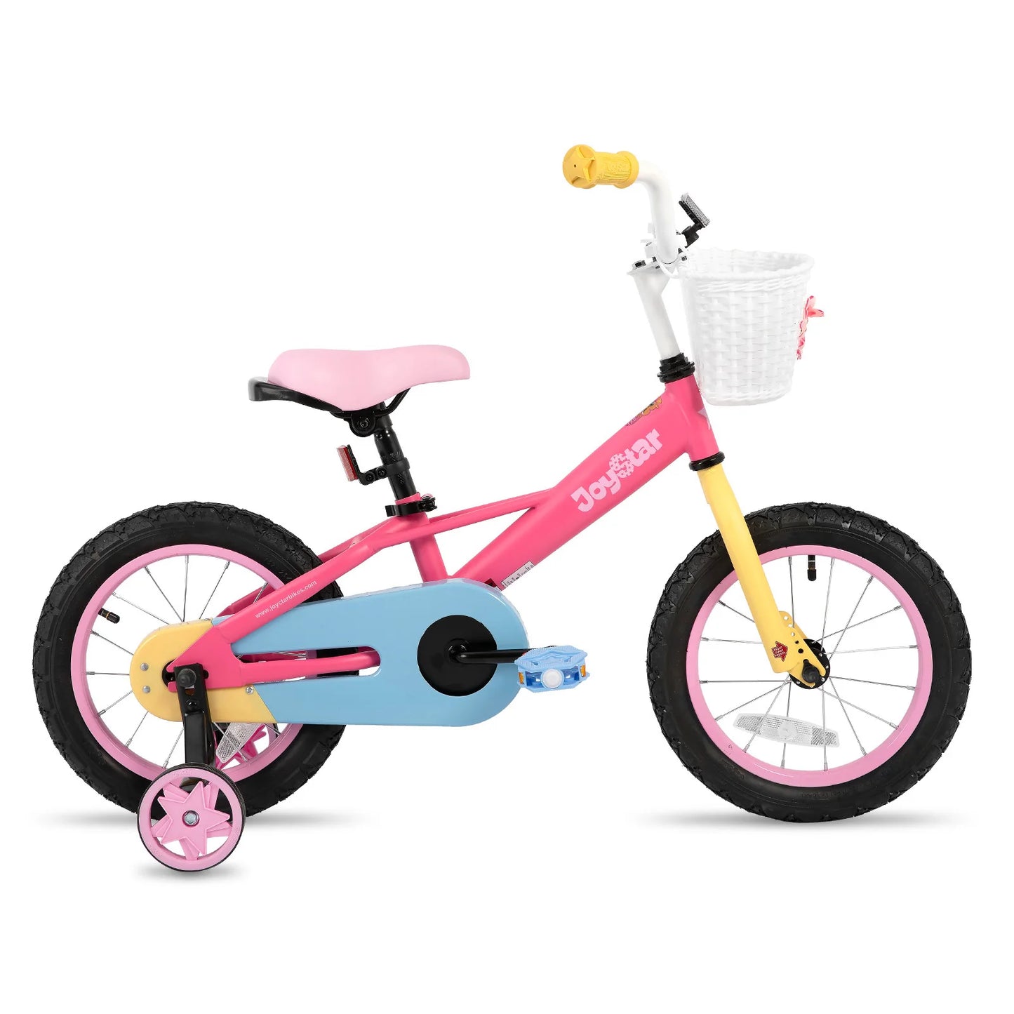 JOYSTAR 12 14 16 Inch Kids Bike for 2-7 Years Girls 33-53 Inch Tall, Toddler Girl Bike with Training Wheels, Rainbow Bikes