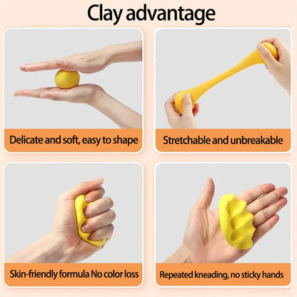 12/24/36 Color Clay Air-dried Clay Set Ultra Light Plastic Clay with Carving Tools DIY Crafts Toy Gifts for Friends Children