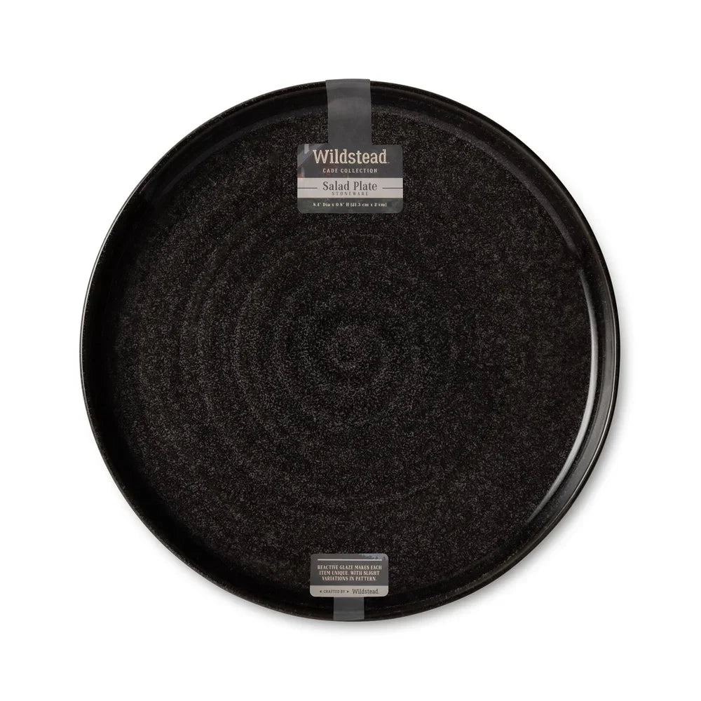 Ceramic Salad Plate Round Rustic Dinnerware Microwave Dishwasher Safe Perfect Serving Appetizers Side Dishes and Salads