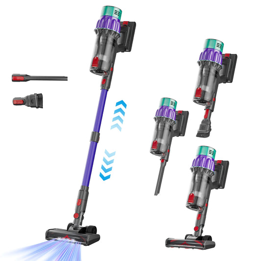 Lightweight Cordless Stick Vacuum Cleaner,45KPA Convenient for Hard Floors, Rechargeable Handheld Vacuum Cleaner